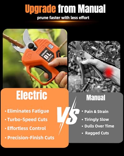 Image of Effort-Saving Electric Pruning Shears, Power Cuts 1.6 inch Branches