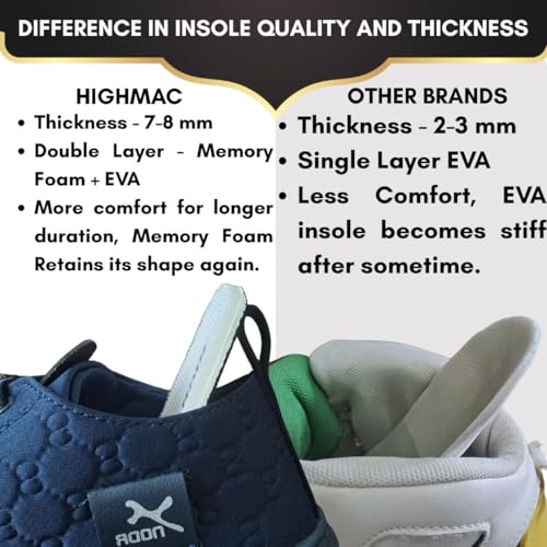 Image of Men's Black Canvas Sneakers - Stylish Casual Shoes with Non Tie Elastic Laces | 7mm Memory Foam & EVA Insole | Lightweight & Comfortable Everyday Footwear (Sizes 6-10)