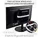 Gmailmall Cable Box Wall Mount Modem Adjustable Wall Mount for Small and Wide Devices Such as DVD Players, Game Console Such As PS3, PS4, Xbox, Apple TV, Roku, Fire TV,Mini PC, Mac mini,and More