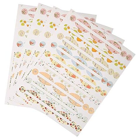 Essential Oil Bottle Sticker, 4 Sheets Empty Essential Oil Bottle Sticker Oval-Shaped And Round Stickers Perfume Bottle Label For Decorate Your Essential Oil And Aromatherapy Products Cover