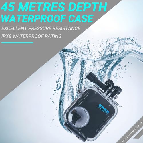 Waterproof Housing Case for Gopro Max 360 2025 Action Camera, Underwater Diving Protective Shell 45M with Bracket Accessories