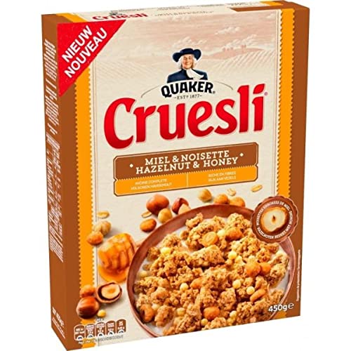 Quaker Cruesli Miel & Noisette Avoine Complète, 450g Quaker Cruesli Miel & Noisette Avoine Complète, 450g
