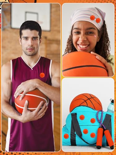 Image of JUNEBRUSHS 28pcs Basketball Enamel Pins Sports Lapel Pins for Basketball Lovers Party Birthday Themed Party Decorations Supplies Favors Backpack Hat Decor Accessories