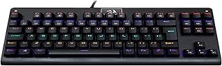 Redragon, Teclado Mecânico Gamer Dark Avenger RGB (Switch Blue) - Preto