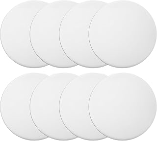 8 Packs Door Stopper Wall Protector 2" White Door Bumpers Knob Stoppers with Strong Thickened Adhesive of Rubber Knob, Round Wall Shield Cushion