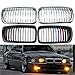 4 Kinds Compatible For BMW 7 Series E38 1998 1999 2000 2001 Car Front Bumper Front Kidney Grille Radiator Grill Spare Parts Accessories(D Glossy)