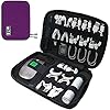 Luxtude Cord Organizer, Compact Electronics Organizer, Portable Tech Bag, Travel Cable Case, Travel Essentials for Cable…