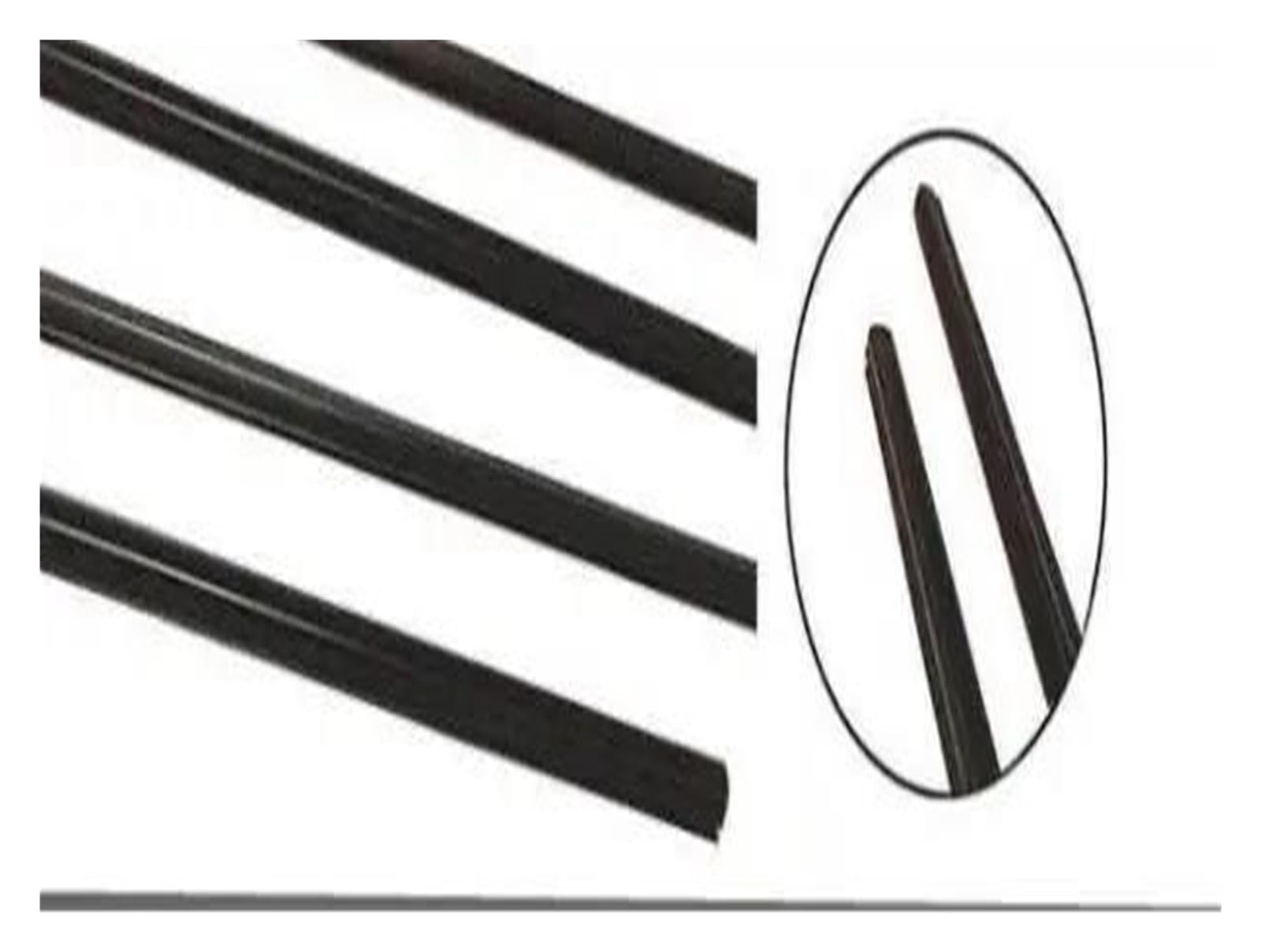 Guarnizione Protettiva per portiera Auto, 4 Pezzi, Guarnizione in Gomma Esterna per finestrino per Nissan X-Trail T31-80821-1DA0A, Strisce di Protezione per vetri e finestrini.