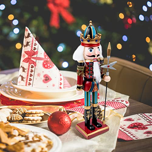 ABOOFAN Quebra-nozes de mesa Soldado Natal Quebra-Nozes de Madeira Boneco Rei Quebra-Nozes Decoração