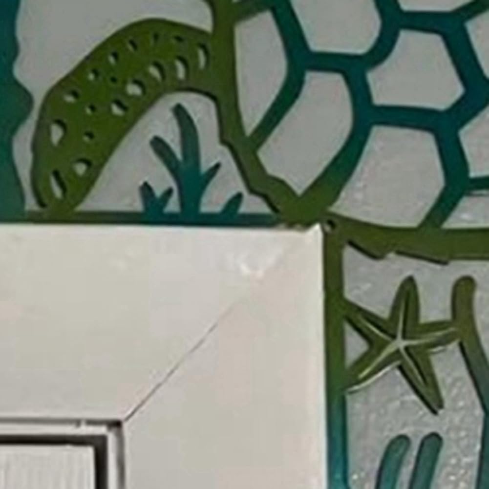 Decorazione murale in metallo a forma di tartaruga marina: decorazione per la casa a tema oceano - Italia