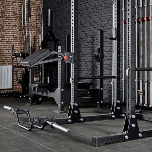 Squat Rack Attachment - Verstellbare Winkel Achsenpolster für Brust oder Rücken Unterstützung - Rudertrainer Fitnessgerät