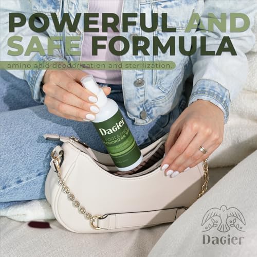 Image of Dagier. Foot Odor Eliminator, Sweaty Feet Treatment, Shoe Deodorizer, Shoe Odor Spray, Foot Odor Spray for Shoes, Odor Eliminator Deodorant, sneaker deodorizer, shoes smell remover