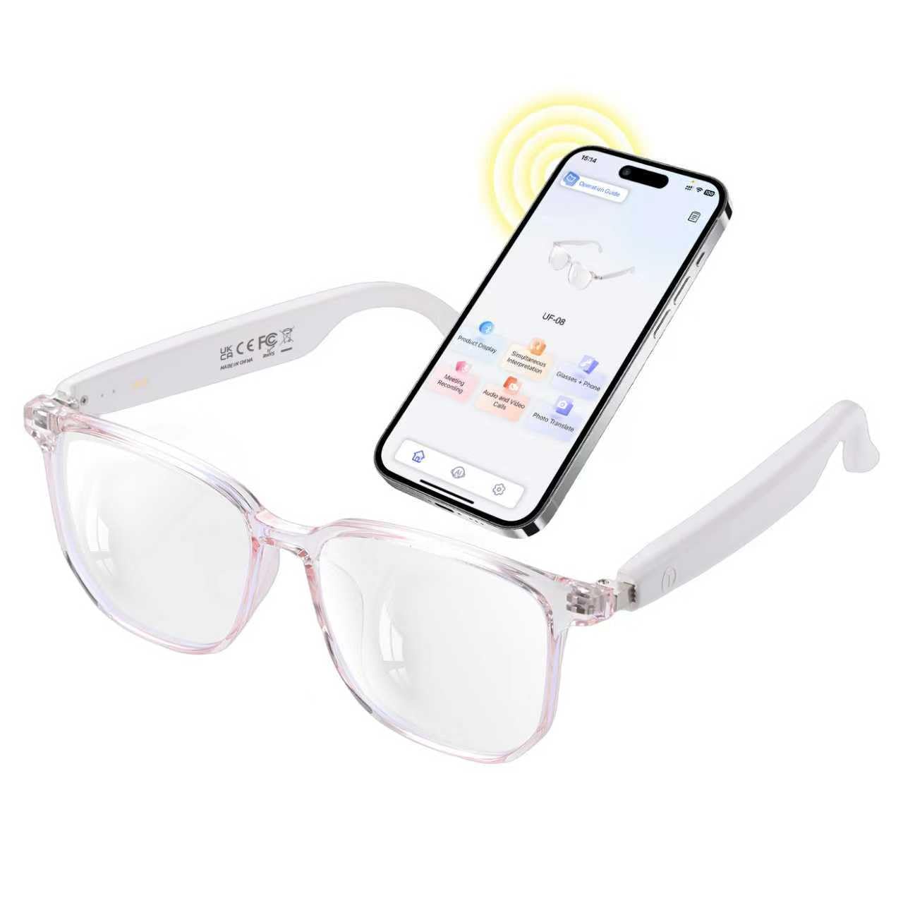 Tulbeys Occhiali Smart Bluetooth Donna Con Lenti Fotocromatiche Polarizzate – Touch Control E Assistente Vocale