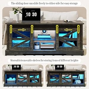 Farmhousecoffeetablelifttopcoffeetablewithguncabinet2slidingbarndoorslargestorageand3colorledlightsfitmodernrectangularrusticlivingroomcentertabledarkoak Urban Country Home Decor Farmhouse coffee table lift top coffee table with gun cabinet 2 sliding barn doors large storage and 3 color led lights fit modern rectangular rustic living room center tabledark oak urban country home decor