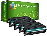 3 Jahre Garantie Printing Pleasure 508X 4 Toner kompatibel für HP Color Laserjet Enterprise M552dn M553dn/x/dh MFP M577dn/f Flow MFP M577c/z  CF360X 12500 Seiten CF361X CF362X CF363X 9500 Seiten