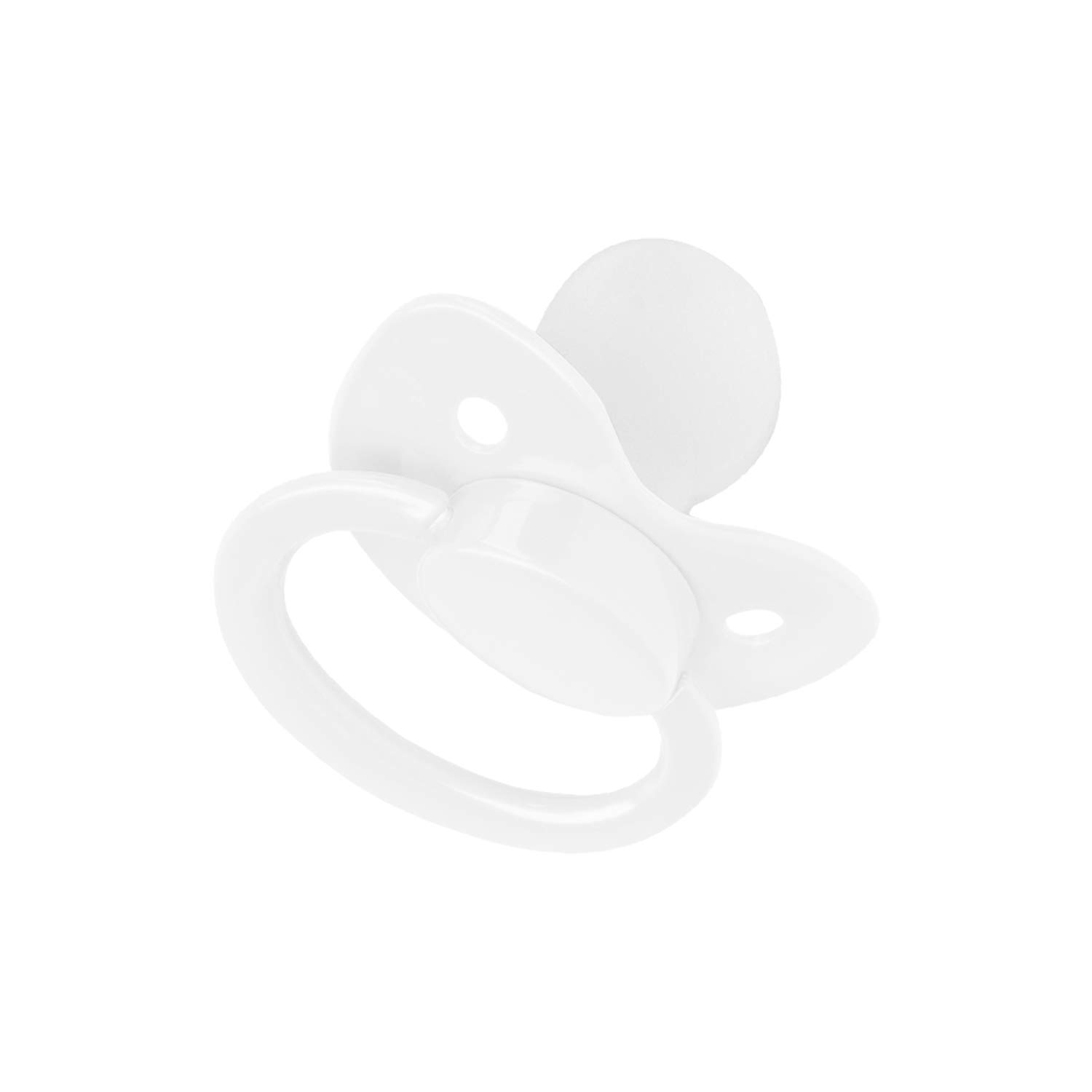 Adult Pacifier Big Size Food Grade Silicone BPA Free (White)