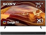 Sony Bravia 75-Inch X77L LED 4K Smart TV with HT-A3000 Soundbar