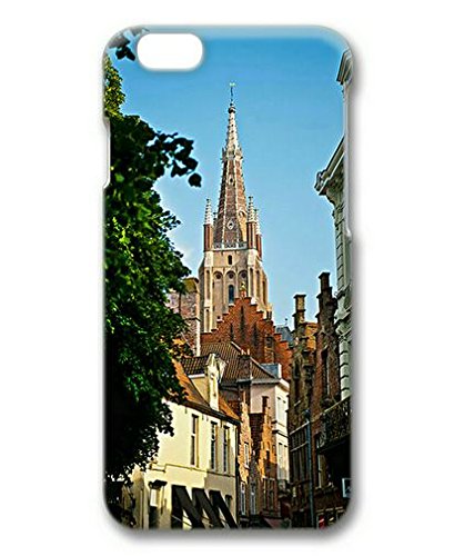 Personalized Church Tower Overlooking Village caso...