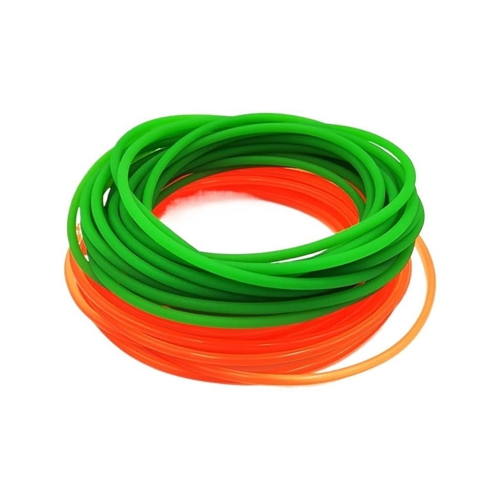 Cintura in uretano Nastro trasportatore in poliuretano, diametro 1,5-18 mm, cinghia di trasmissione con filo fusibile verde/arancione in for uso industriale, pezz0(Green,18mmx1000mm)