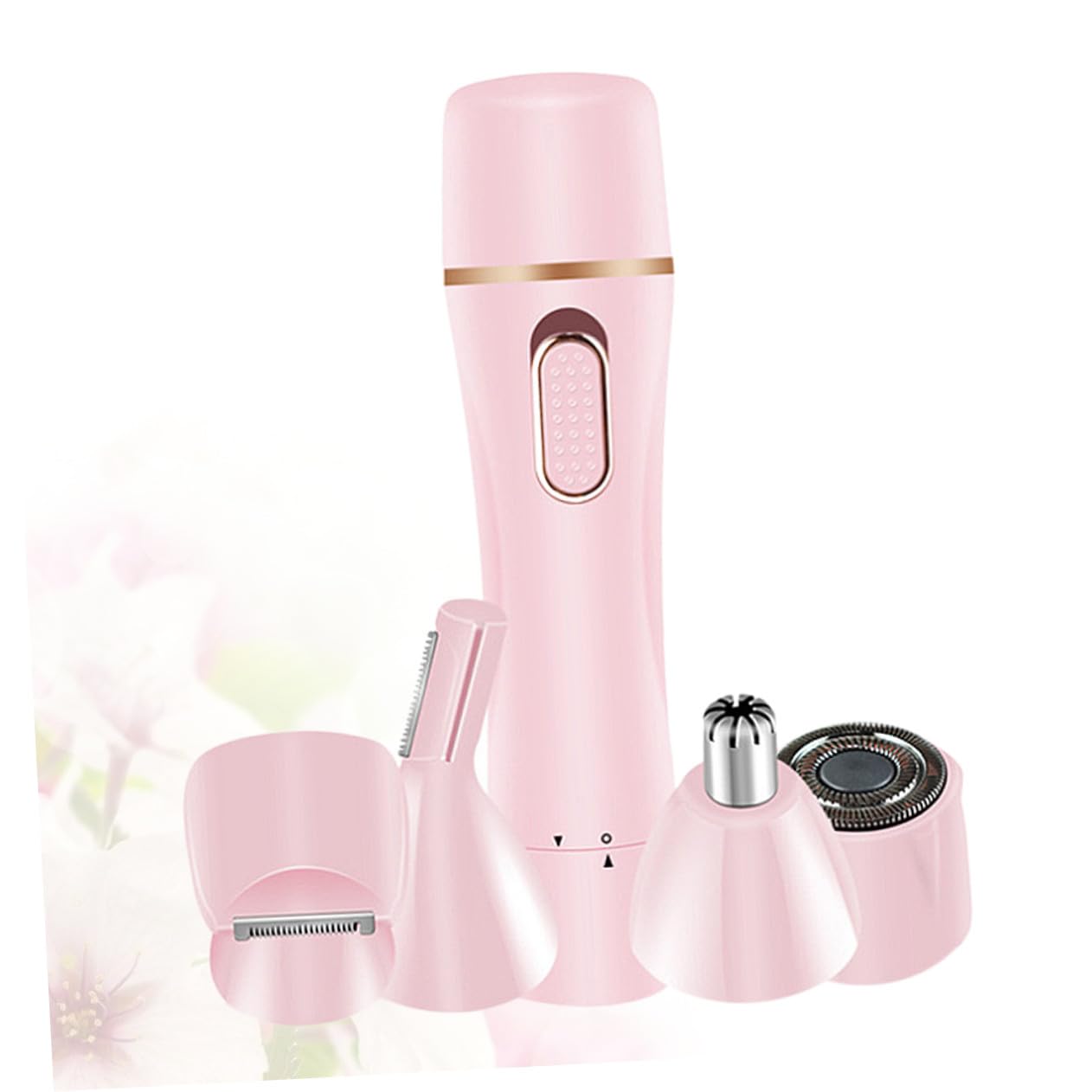 Afeitadora Eléctrica Multifunción USB para Mujer Rosa