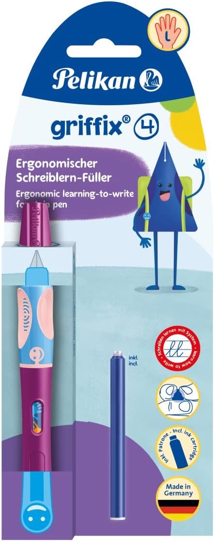 Pelikan 820332 griffix® Sweet Berry fountain pen for left-handed users