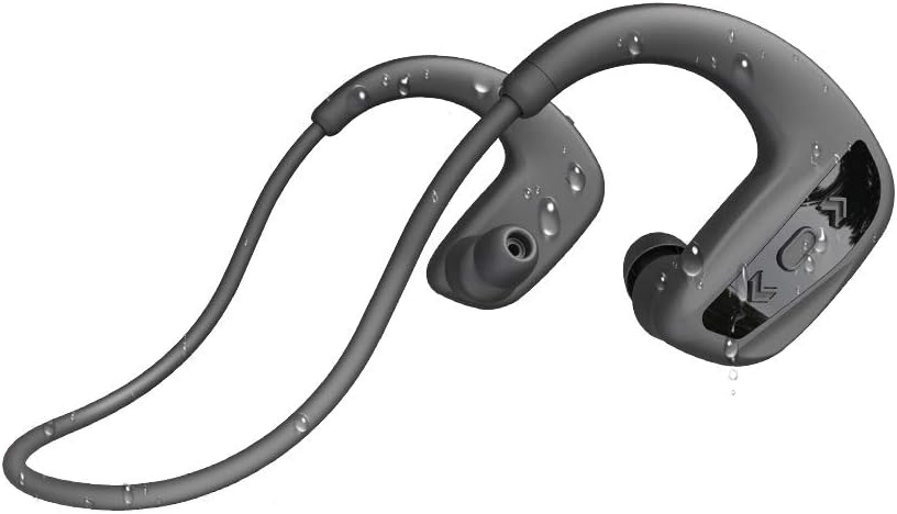 CYBORIS Swimming Headphones Wireless Bluetooth 5.0 Earphones IPX8 Waterproof Earbuds, Mp3 Player 16GB Memory & Noise Reduction, Stereo HiFi Sound In Ear Sports Headset for Running, Cycling, Gym(Black)