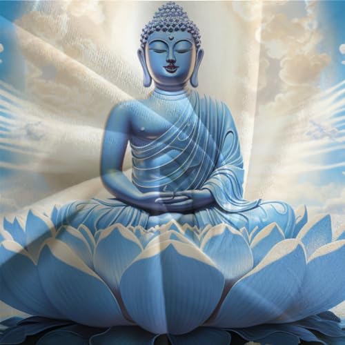 Housse de couette Bouddha avec fermeture éclair invisible en microfibre douce - 7