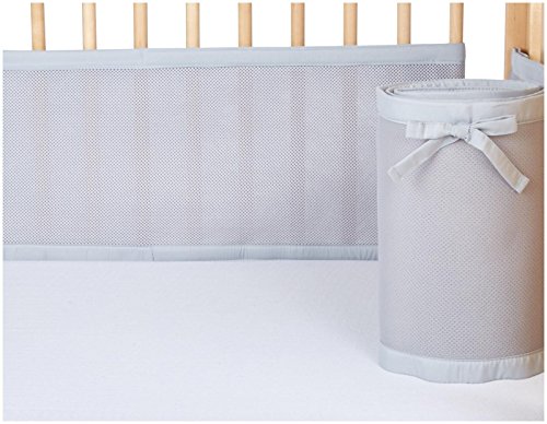 Image of BreathableBaby BreathableMesh Crib Liner - Gray Mist