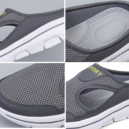 Men's Comfort Breathable Support Sports Sandals, Outdoor Casual Non Slip Orthopedic Sneakers Walking Slip on Shoes3