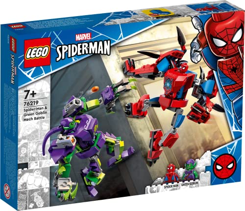 76219 Super Heroes Battaglia tra i mech di Spider-Man e Goblin, 7+ anno - Lego - Immagine 3