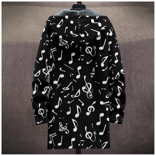 ZOCAVIA Mens Western Aztec Cardigan Jackets Winter Warm Fleece Hooded Coats Fashion American Flag Graphic Fuzzy Sherpa Jacket4