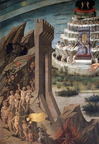 Toile Décor Art Mural pour Habiller un Mur Vide Peinture Dante 60x90cm