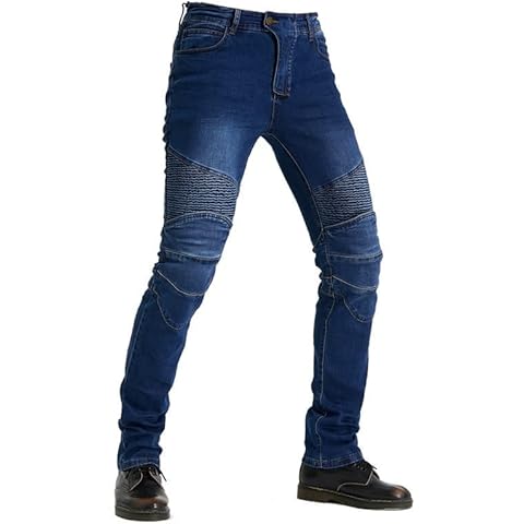 AZJQCHY Men Motorcycle Pants Motorcycle Jeans Protective Gear Riding Touring Motorbike Trousers Cover