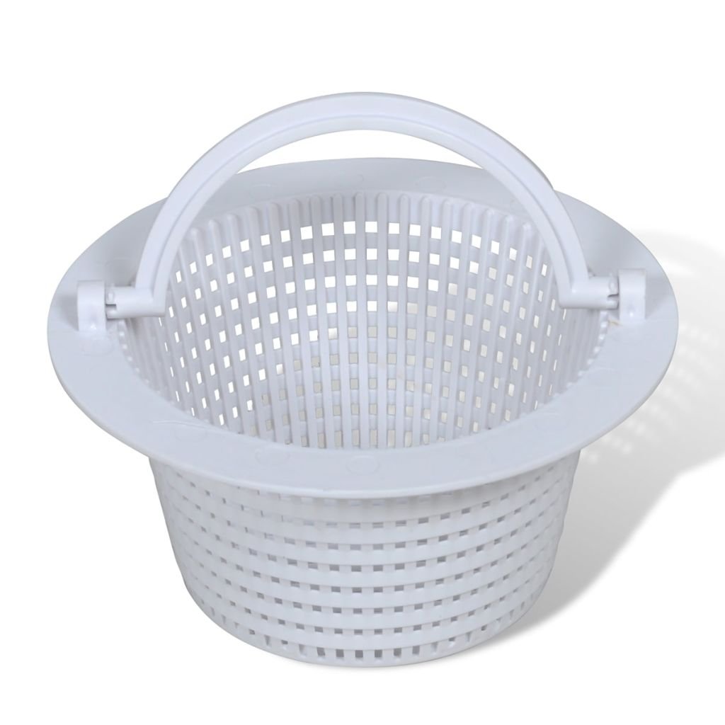 Skimmer per Piscina Set 8 pz 21x25x30,5 cm,Set Skimmer Fisso con Bocchetta d'aspirazione per Piscine con cestello di Raccolta
