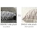 LANANAS Decorative Square Throw Pillow Covers Set Super Soft Luxury Faux Fur Pillow Case Cover for Sofa Living Room 18 x 18 Inch Pack of 2 (18
