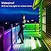 Outdoor LED Strip Lights Waterproof,IP68 Outside Led Light Strips Waterproof with Bluetooth App Remote Control,Music Sync RGB Exterior Led Rope Lights,for Balcony,Deck,Roof,Garden,Pool (300FT Outdoor)
