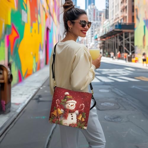 Image of HUGS IDEA Boho Bags for Women Leather Handbag Shoulder Bucket Crossbody Purse