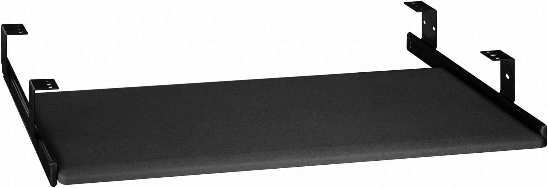 Bush Business Furniture Universal Keyboard Shelf in Black, Desk Accessories for Home or Professional Office