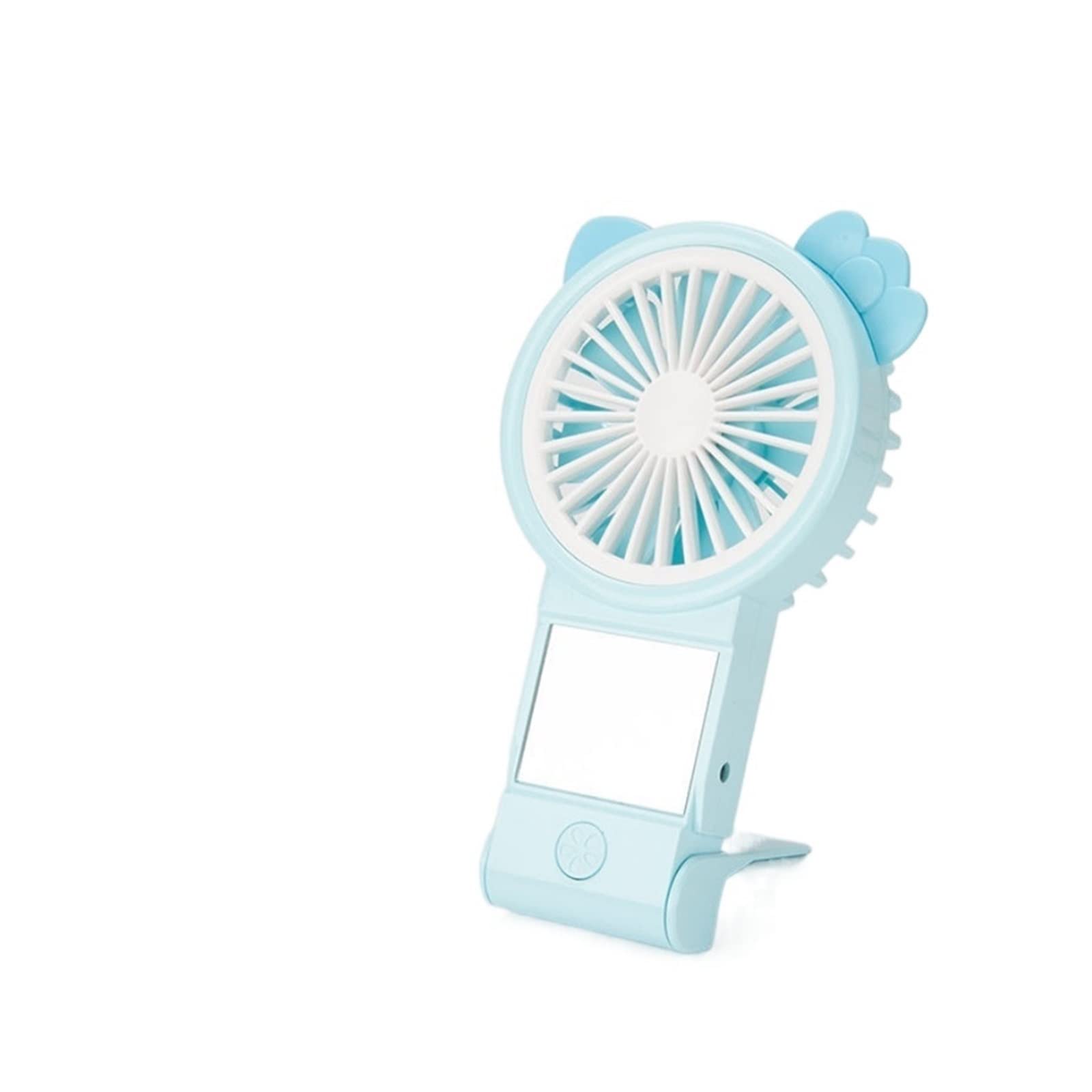 Ventilatore, Ventilatore Estivo USB Ricaricabile Portatile Carino Raffreddamento(Bluecat)