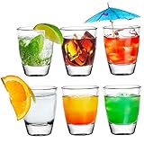 platinux set di bicchieri da shot shot set 6 pezzi bicchieri da shot classico 2,5cl pin tequila glasses vodka glasses