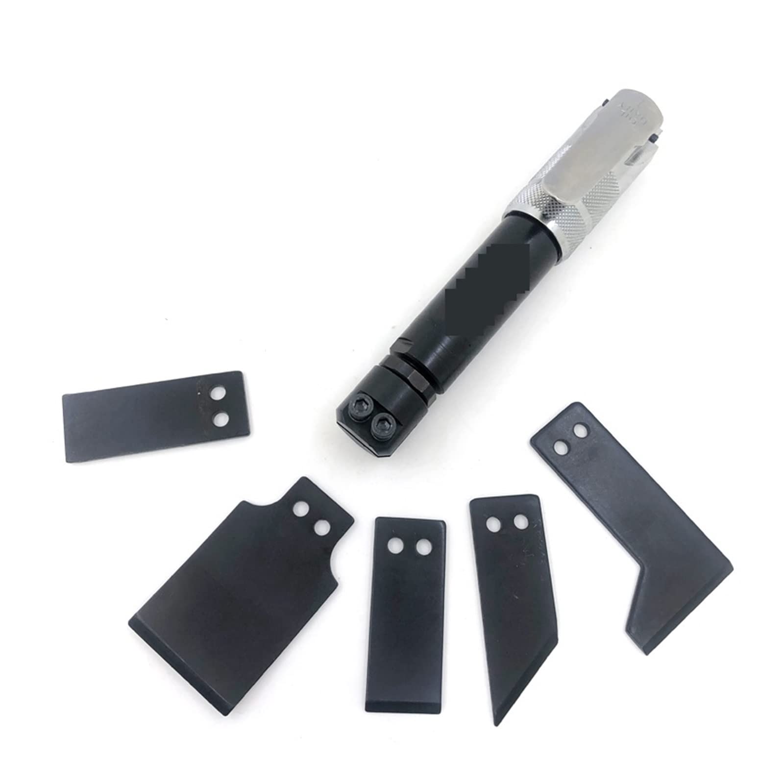 Juego de rascador aire neumático, 6 piezas, juego cuchillas neumáticas, regulador, eliminación junta coche, almohadilla Material, pegamento, pintura, óxido Astillado Remachado | Tool kit