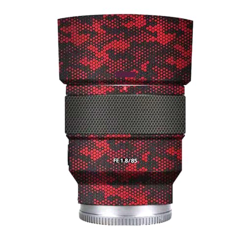 Autocollant d'objectif Sony FE 85mm F1.8 protection Mamba rouge