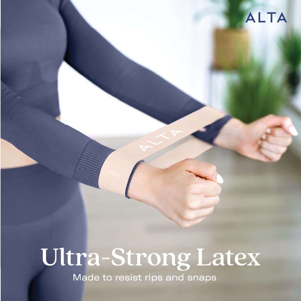ALTA Mini bandas de bucle para ejercicio, látex duradero de alta calidad, pequeñas bandas de resistencia para mujeres, bandas de glúteos para entrenamiento, bucles elásticos de piernas para terapia