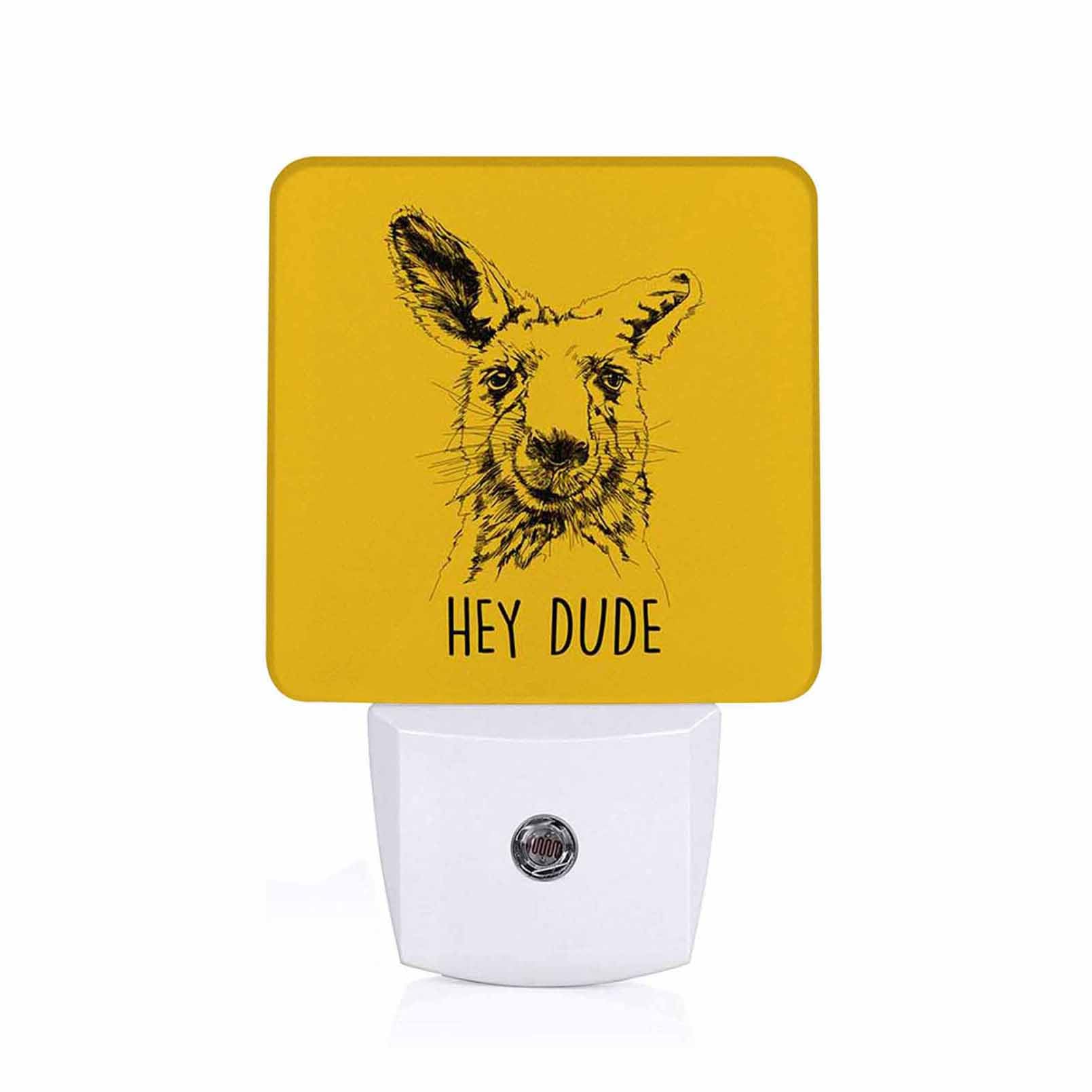 Jahiona LED Night Light Lamp with Smart Sensor Dusk to Dawn Sensor Kangaroo Head Night Light Daylight White