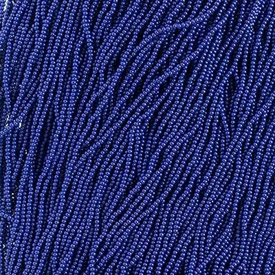Czech Glass Seed Beads 12/0 (1.9mm Diameter) Strung Opaque Royal Blue DIY Jewelry Making Beads - 500g Bulk Bag by Preciosa (Jablonex)