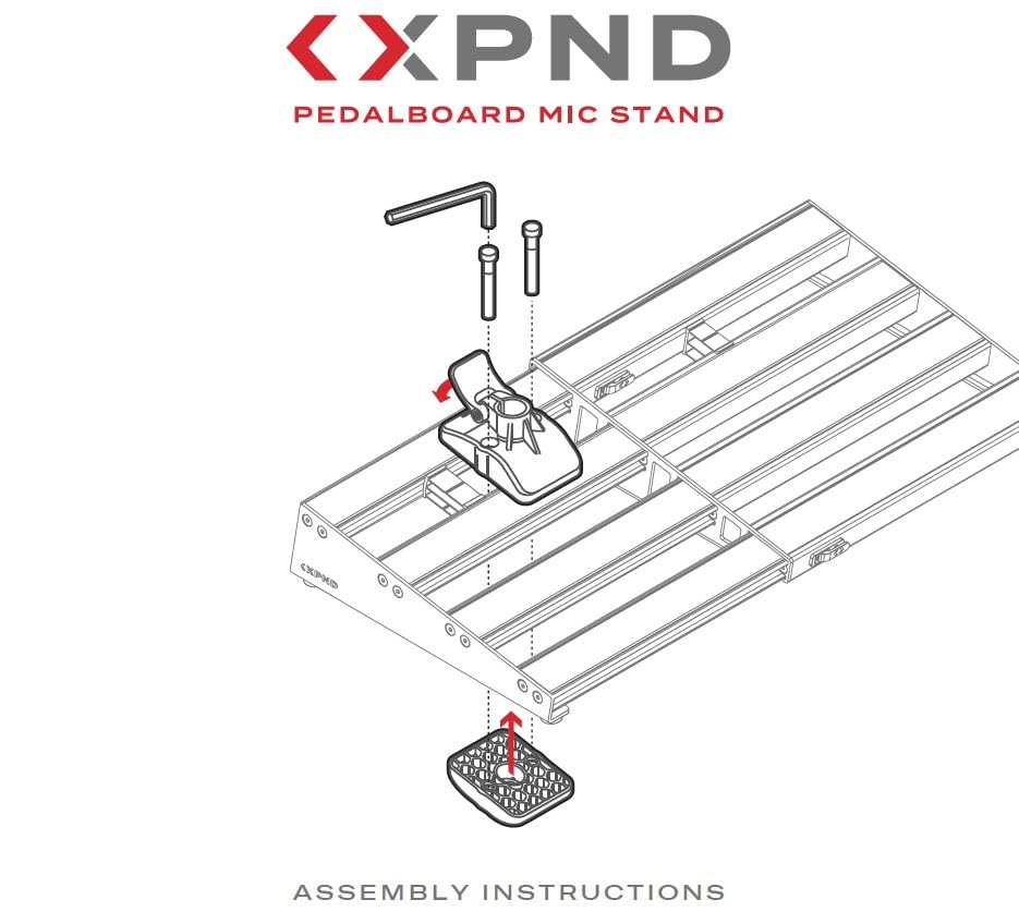 Amazon.com: D'Addario XPND Pedal Board Mic Stand - Guitar