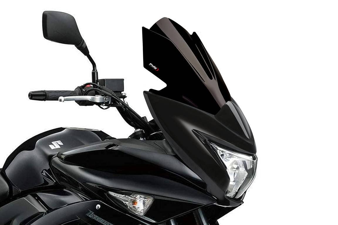 Puig 7642N Z-Racing Windscreen optimised aerodynamics, Black