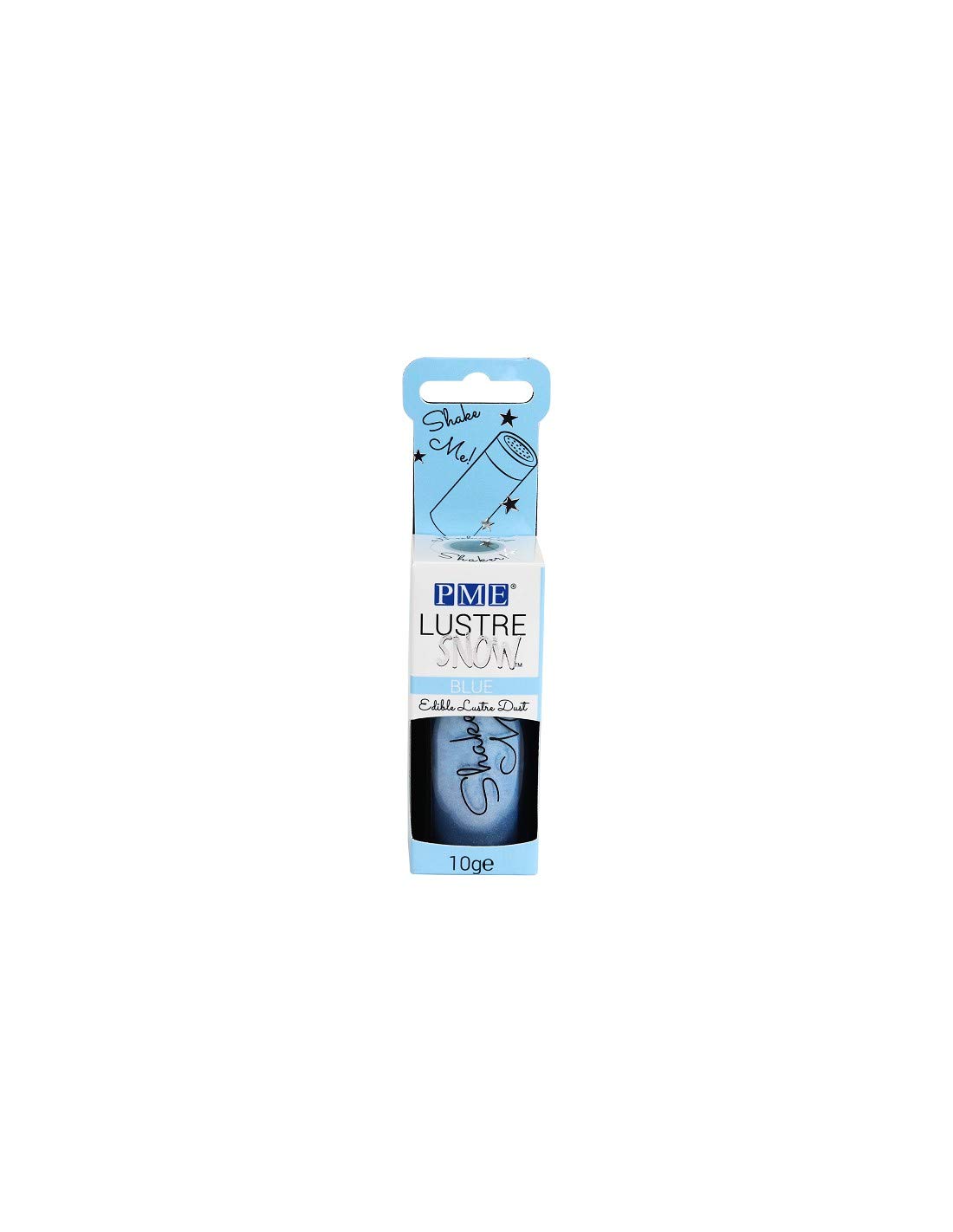 PME Lustre Snow Blue-10g Edible Dust, Standard, Blue