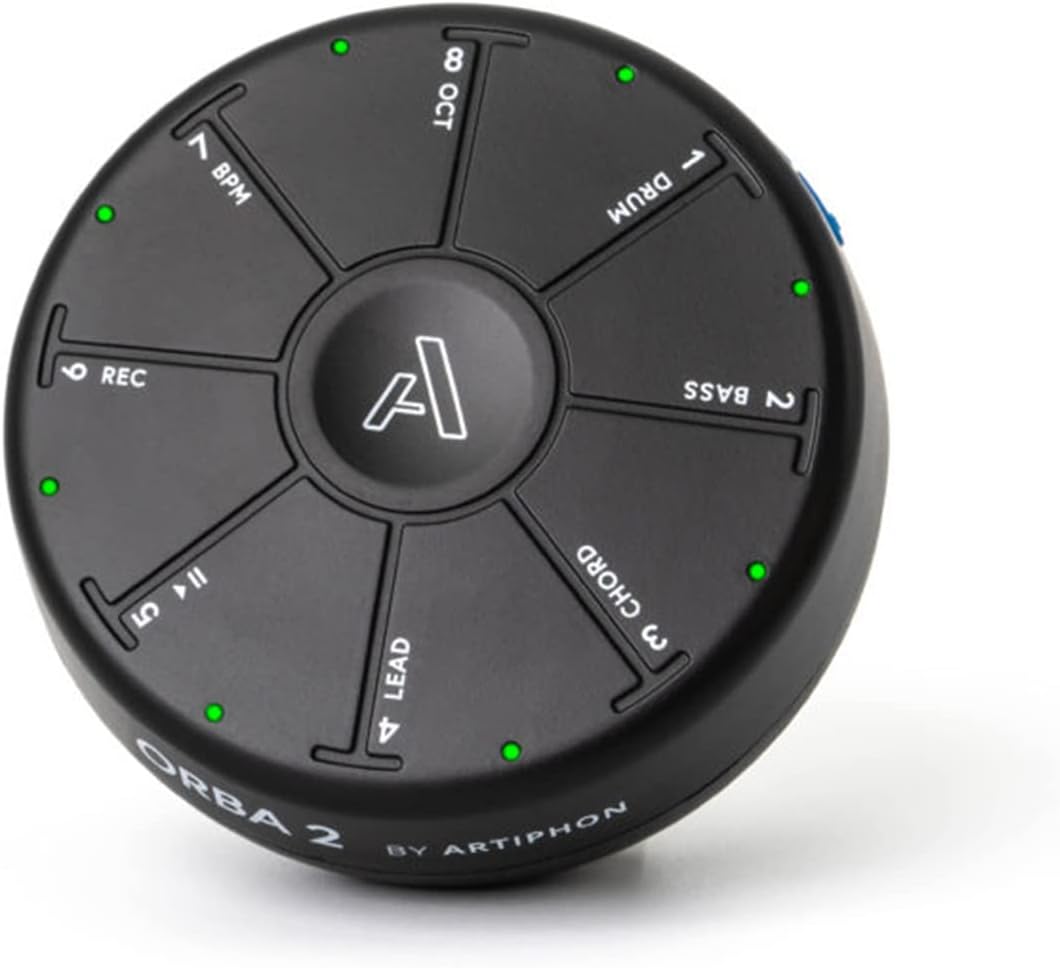 Artiphon Orba 2 Portable Synthesizer, Sampler, Looper & MIDI Controller