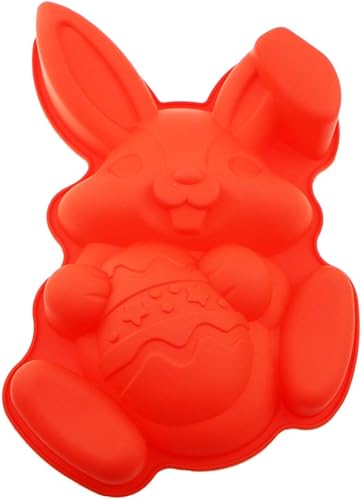 Antiadherente Conejo de Pascua Conejo Sostener un Huevo Silicona Cake Pan Molde Utensilios para hornear